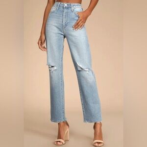 Brand new Lulus high rise jeans